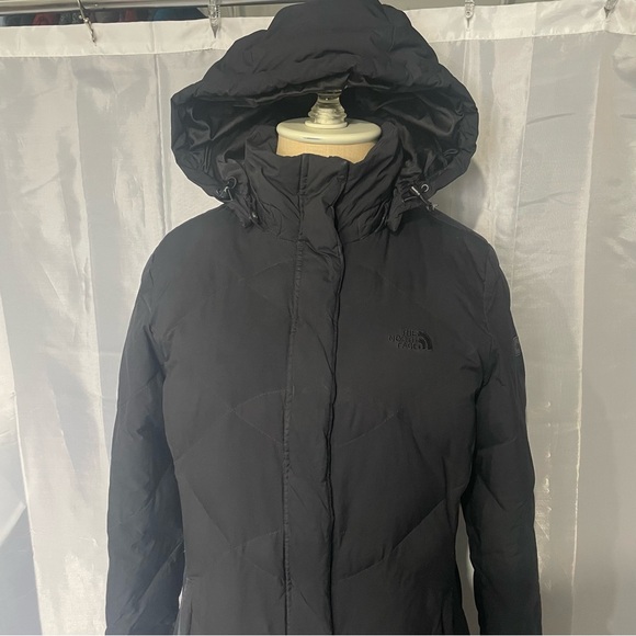 The North Face Miss Metro ll Long Jacket Women's S 550 Goose Down Puffer Zip Up - Picture 2 of 12